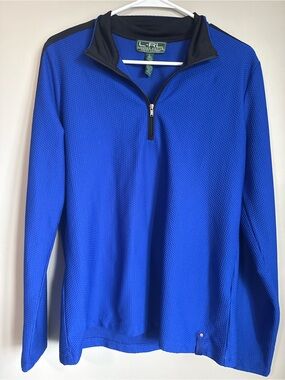 Ralph Lauren Active Royal Blue Half-Zip Sweater Size XL